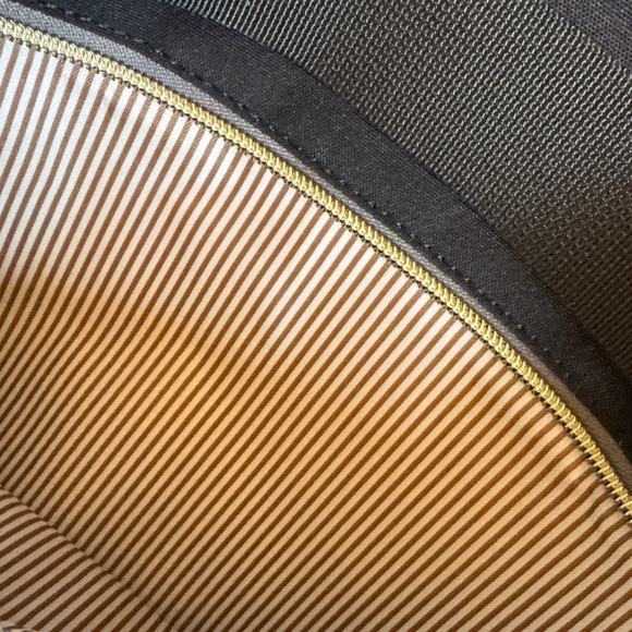 Women's Black Travel 4 Piece Backpack Set with Gold Accents - Picture 4 of 16